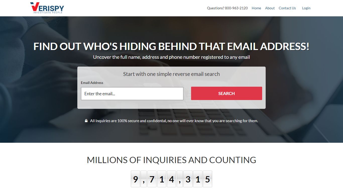 Instant Reverse Email Search Service: Free Background ... - Verispy