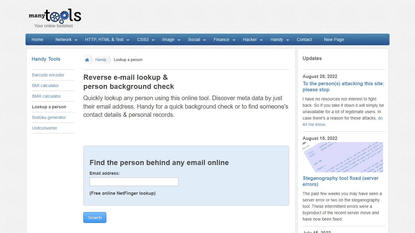 Find the person behind any email online - many tools